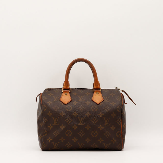 Vue de face Louis Vuitton Speedy 25 Toile Monogramme occasion authentique — AMANA Vintage