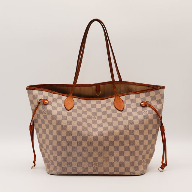 The Neverfull Damier Azur MM Louis Vuitton