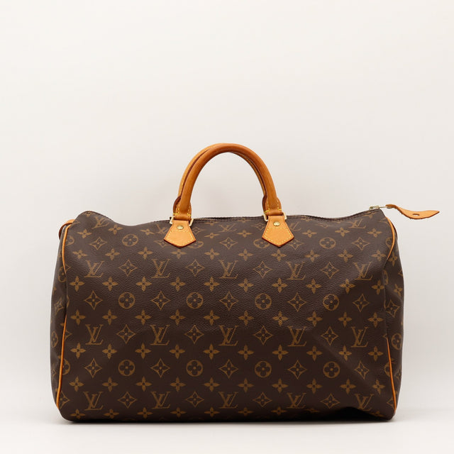 Vue de face Louis Vuitton Speedy 35 Toile Monogramme occasion authentique — AMANA Vintage