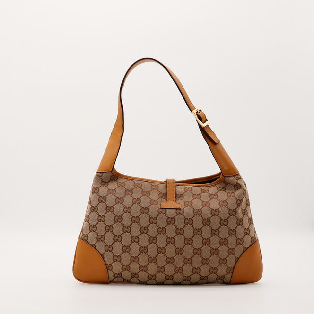 Vue arrière sac Gucci Jackie Web toile GG Canvas occasion — AMANA Vintage