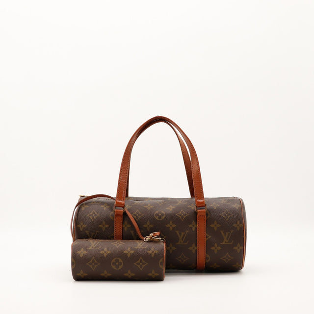 Sac Louis Vuitton Papillon 30 toile Monogram avec pochette satellite vue de face occasion authentique — AMANA Vintage