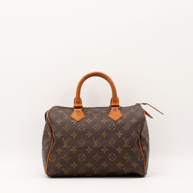 Vue de face Louis Vuitton Speedy 25 Toile Monogramme occasion authentique — AMANA Vintage
