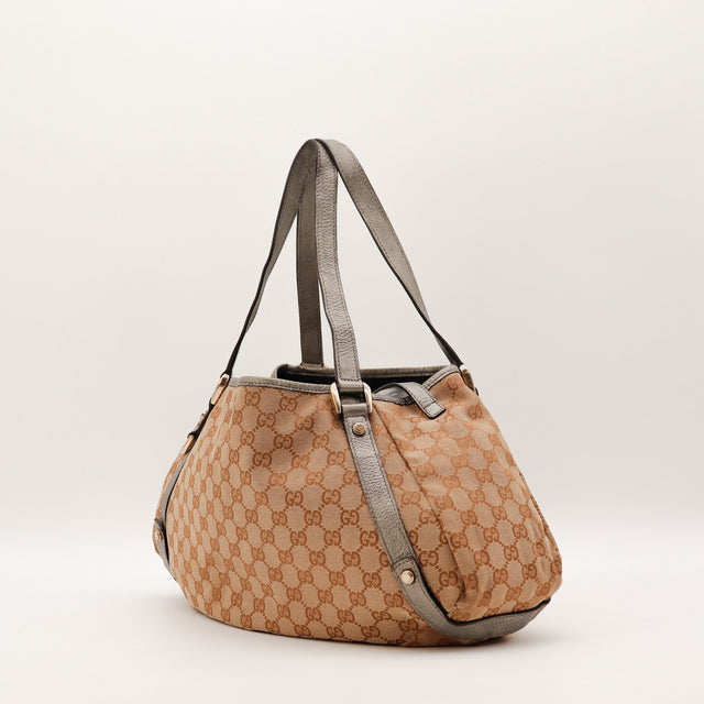 Intérieur doublure textile noire Gucci Abbey occasion authentique — AMANA Vintage