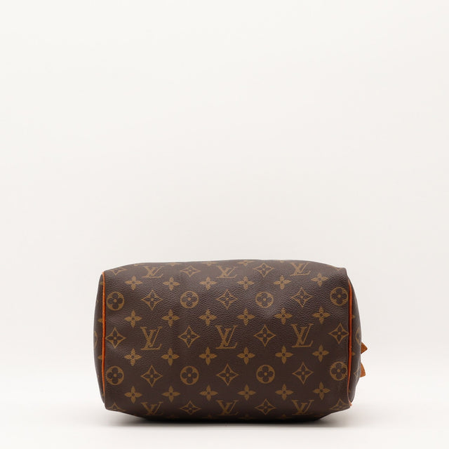 Détail de la tirette Louis Vuitton Speedy 25 Toile Monogramme occasion authentique — AMANA Vintage