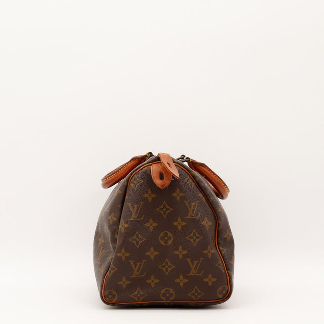 Vue de profil Louis Vuitton Speedy 30 Toile Monogramme occasion authentique — AMANA Vintage