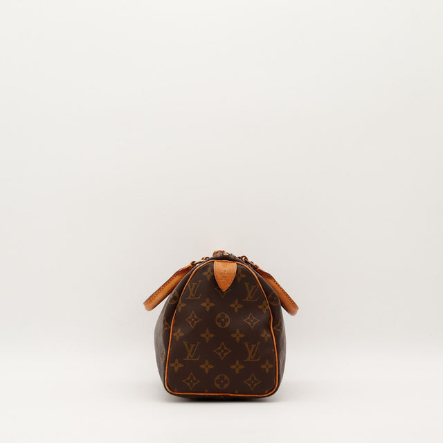 Vue du fond Louis Vuitton Speedy 25 toile Monogram — AMANA Vintage