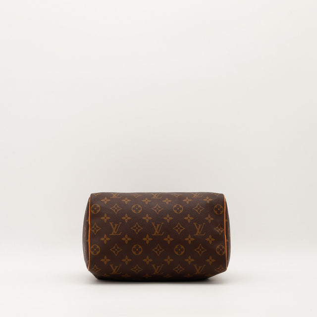 Intérieur ouvert Louis Vuitton Speedy 25 doublure marron — AMANA Vintage