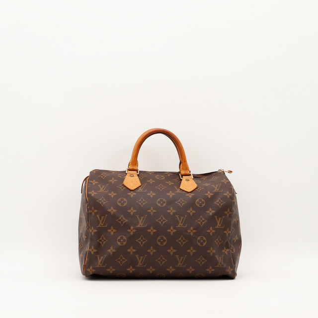 Sac Louis Vuitton Speedy 30 Toile Monogram vue de face occasion authentique — AMANA Vintage