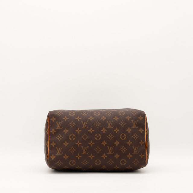 Louis Vuitton Speedy 30 vue du fond toile Monogram état général — AMANA Vintage