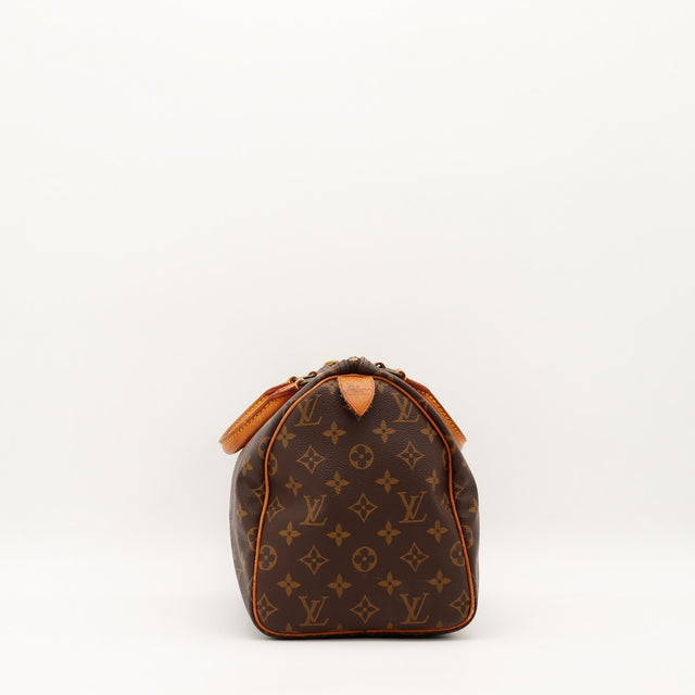 Détail intérieur Louis Vuitton Speedy 30 date code VI8907 taches doublure — AMANA Vintage