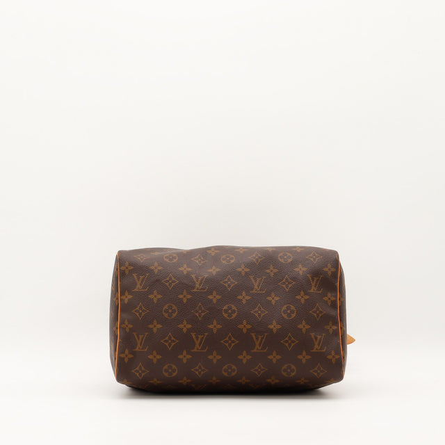Intérieur Louis Vuitton Speedy 30 doublure marron poche zippée — AMANA Vintage