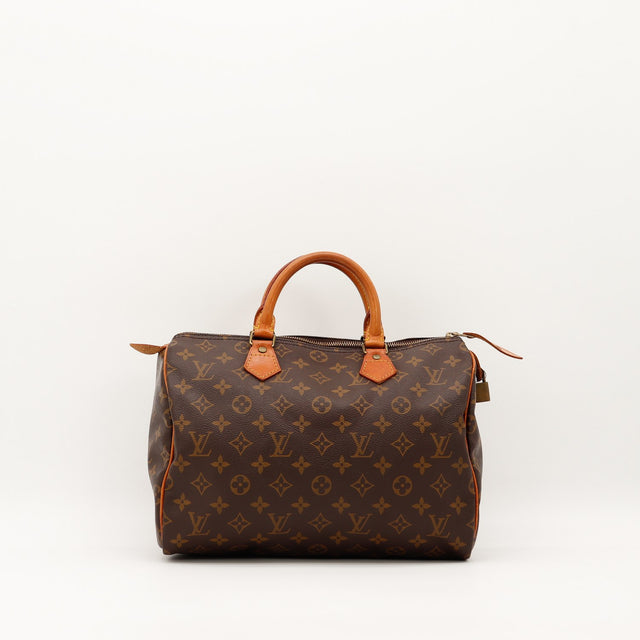 Sac Louis Vuitton Speedy 30 Toile Monogramme vue de face occasion authentique — AMANA Vintage