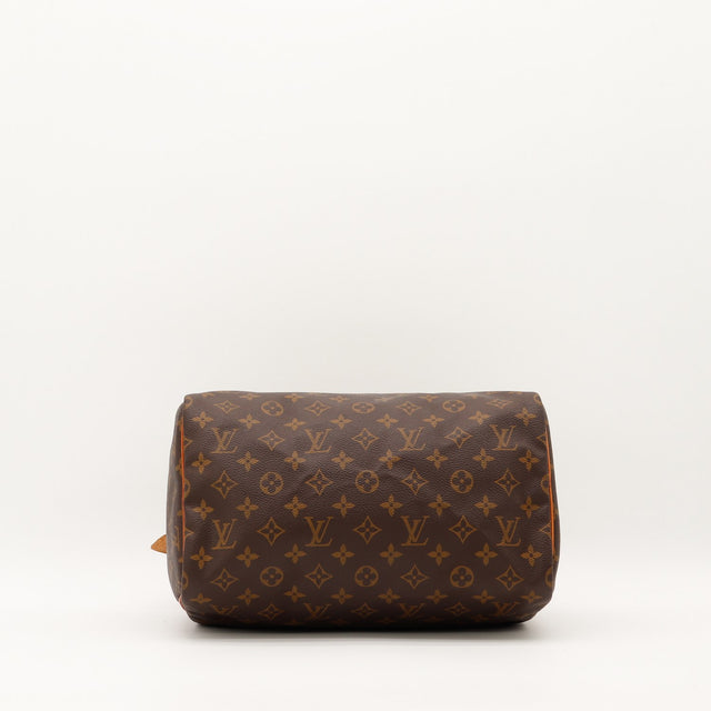 Vue de dessous Louis Vuitton Speedy 30 fond toile monogramme — AMANA Vintage
