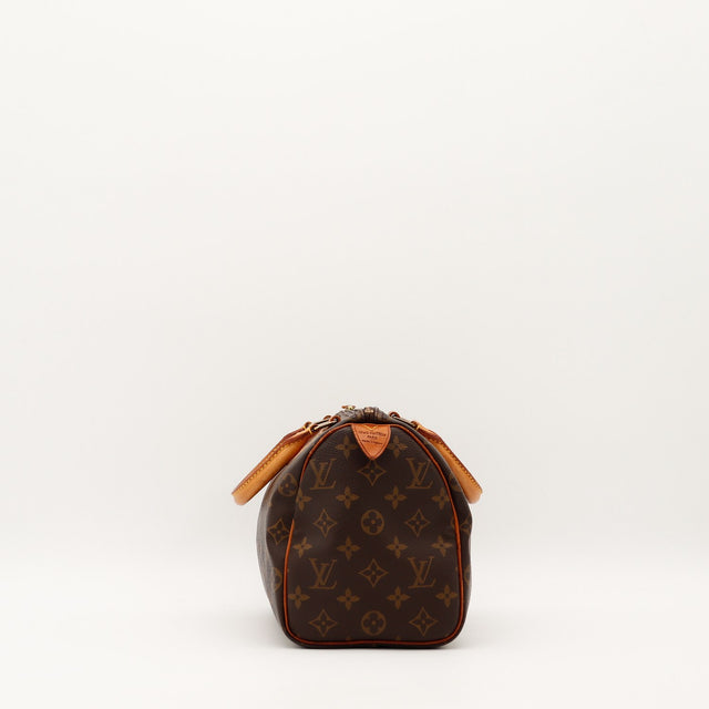 Louis Vuitton Speedy 30 vue de côté profil gauche — AMANA Vintage