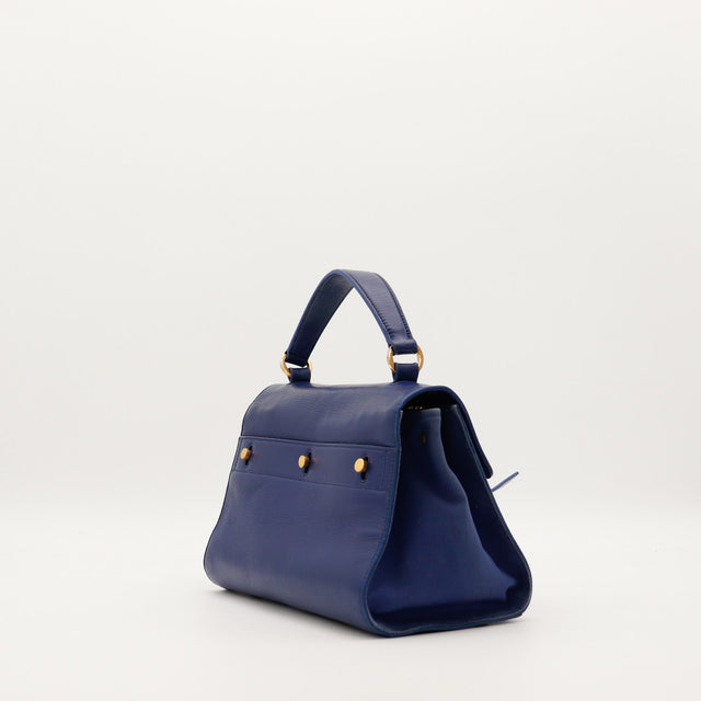 Saint Laurent Muse Two vue de trois quarts droite bleu marine — AMANA Vintage