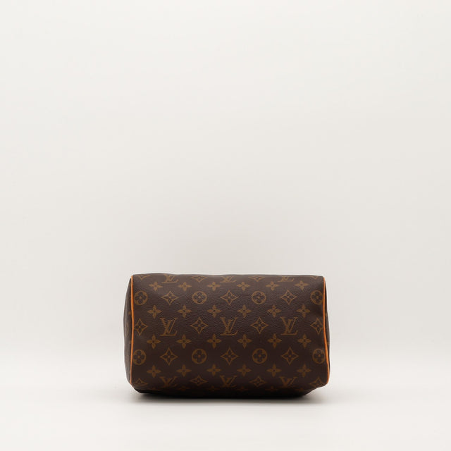 Vue du dessous Louis Vuitton Speedy 25 fond toile Monogram propre — AMANA Vintage