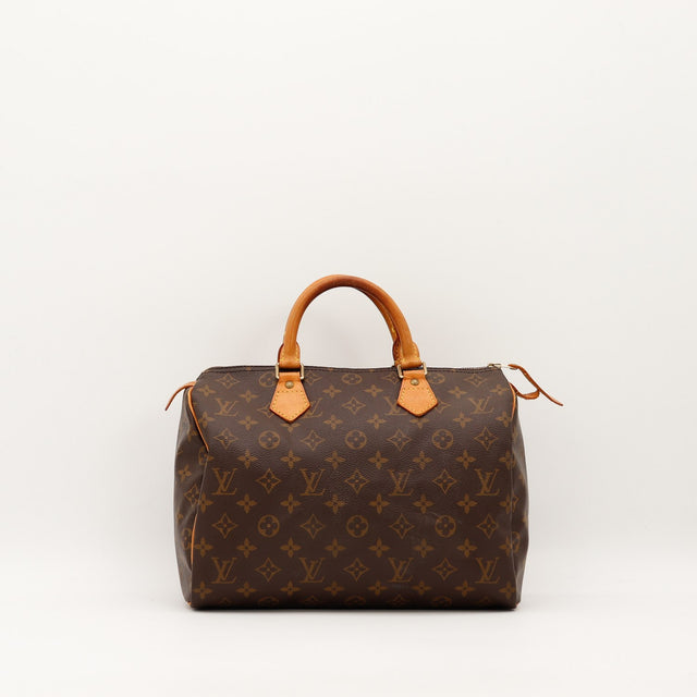 Sac Louis Vuitton Speedy 30 Toile Monogram vue de face occasion authentique — AMANA Vintage