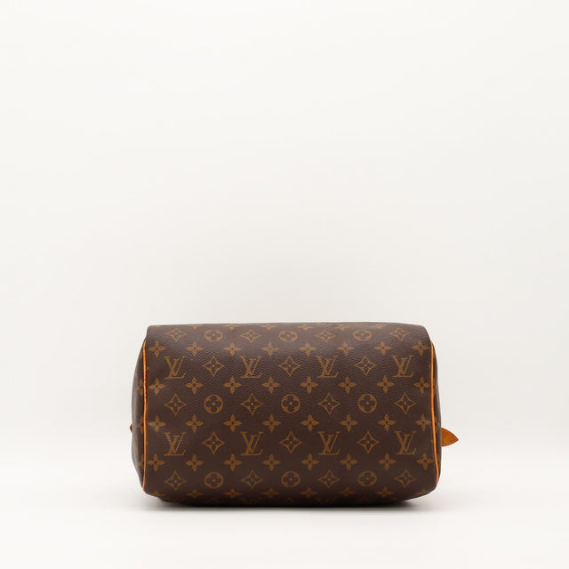 Vue de dessous Louis Vuitton Speedy 30 fond toile monogramme — AMANA Vintage