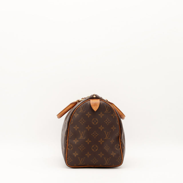 Louis Vuitton Speedy 30 vue de côté droit toile monogramme — AMANA Vintage