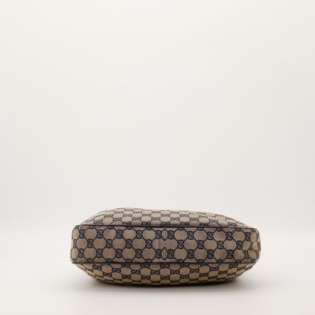 Gucci Hobo Web vue du dessous canvas GG occasion — AMANA Vintage