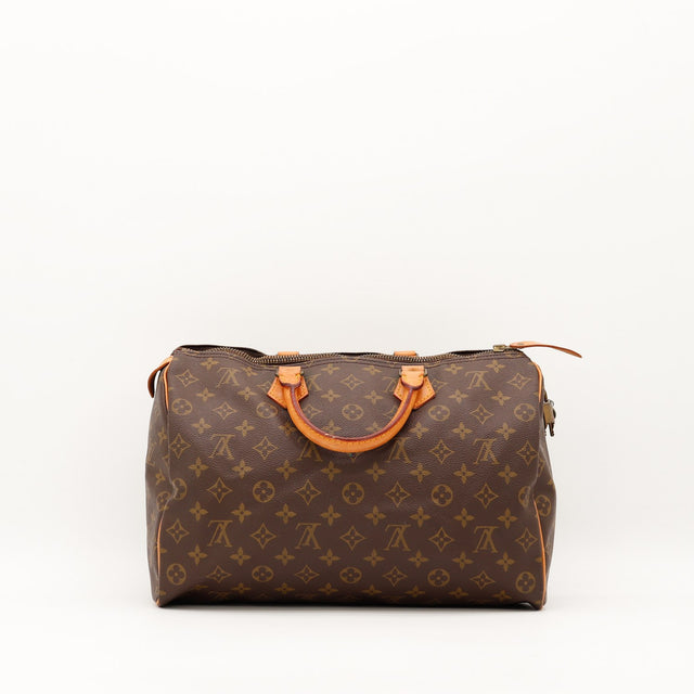 Vue arrière Louis Vuitton Speedy 35 toile Monogram occasion — AMANA Vintage
