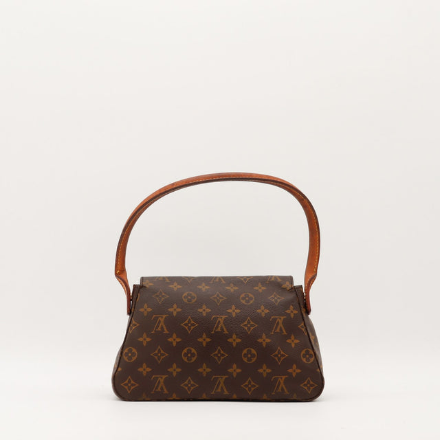 Vue de dos Louis Vuitton Mini Looping toile Monogramme occasion — AMANA Vintage