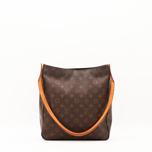 Louis Vuitton Looping GM vue de face anse tombante ouverture zip — AMANA Vintage