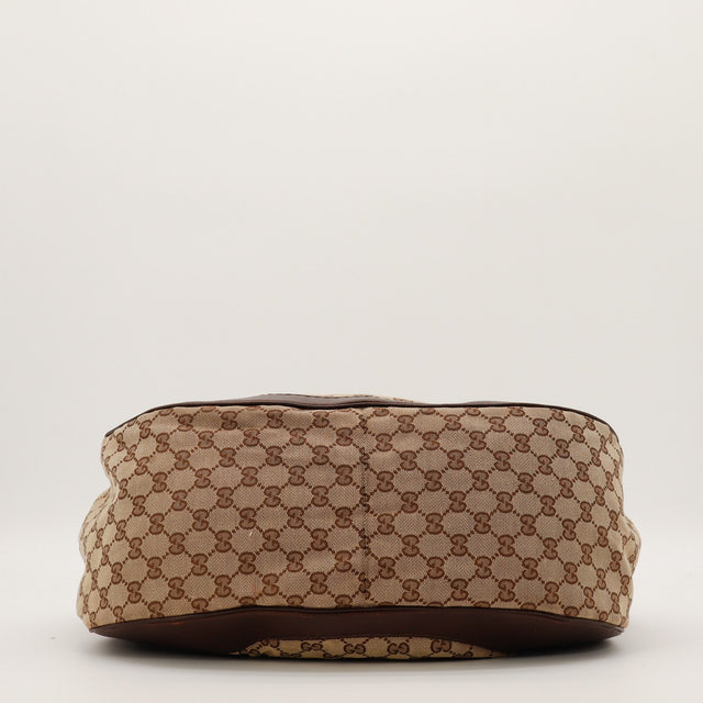 Gucci Hobo Interlocking G vue du fond toile GG Canvas occasion — AMANA Vintage