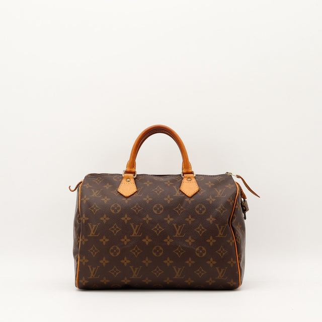 Sac Louis Vuitton Speedy 30 toile Monogram vue de face occasion authentique — AMANA Vintage