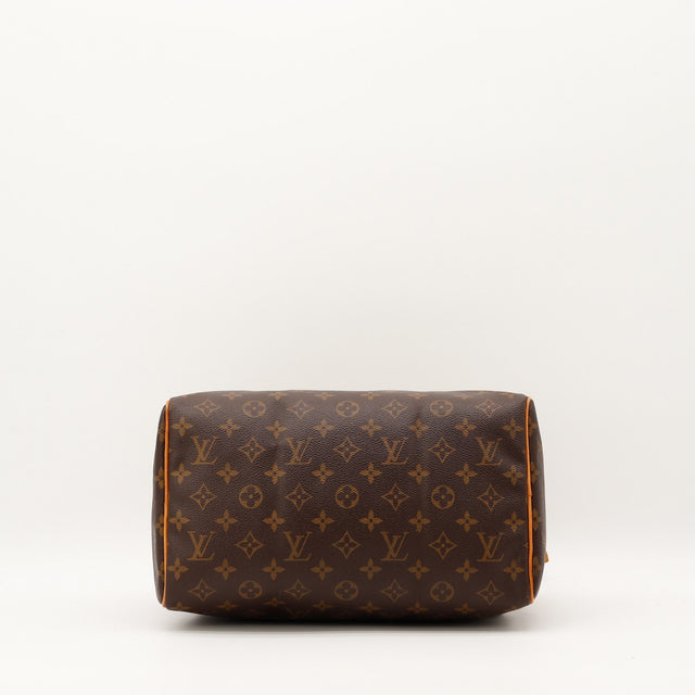 Coins cuir vachette Louis Vuitton Speedy 30 Monogram — AMANA Vintage