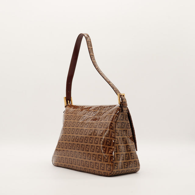 Fendi Mamma Baguette Zucchino vue trois quarts gauche état général — AMANA Vintage