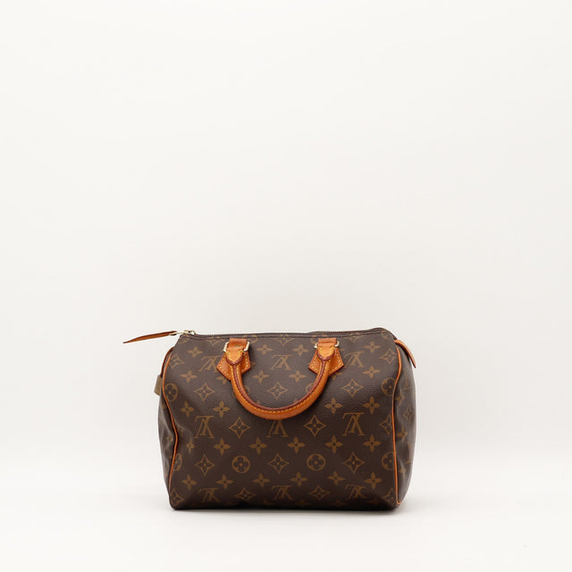 Cadenas et tirette cuir Louis Vuitton Speedy 25 occasion authentique — AMANA Vintage