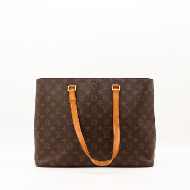 Tote Louis Vuitton Luco toile Monogram vue de face occasion authentique — AMANA Vintage