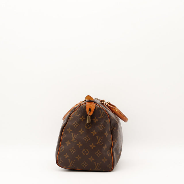 Anses cuir vachette assombri Louis Vuitton Speedy 30 occasion — AMANA Vintage