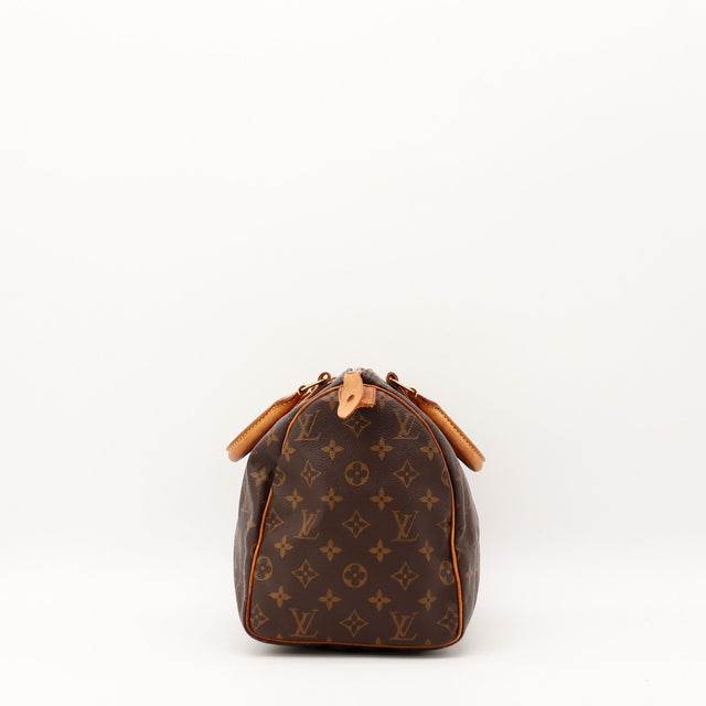 Anses patinées Louis Vuitton Speedy 30 toile Monogram occasion authentique — AMANA Vintage