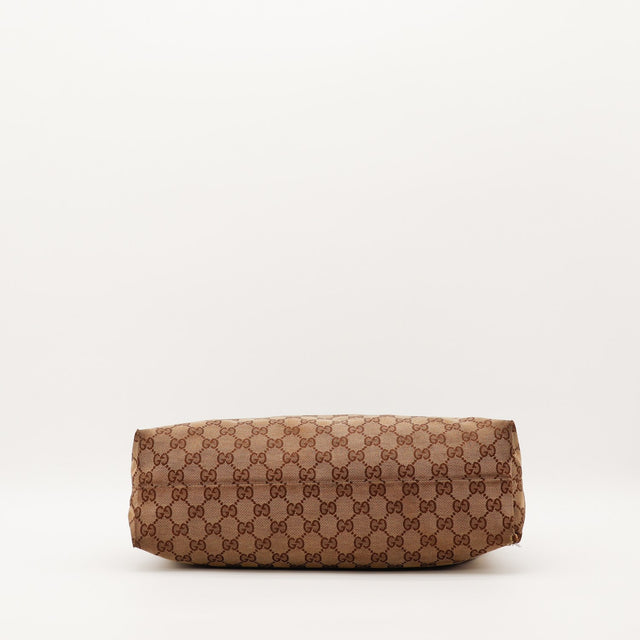 Vue du fond Hobo Gucci toile monogrammée occasion — AMANA Vintage