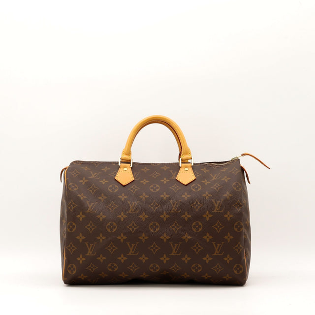 Sac Louis Vuitton Speedy 35 toile Monogram vue de face occasion authentique — AMANA Vintage
