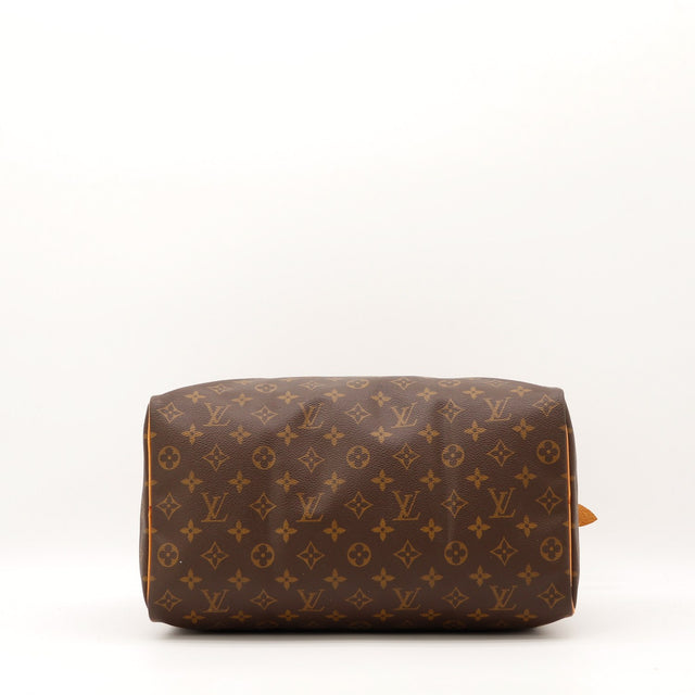 Fermeture eclair doree Louis Vuitton Speedy 35 Monogram occasion authentique — AMANA Vintage