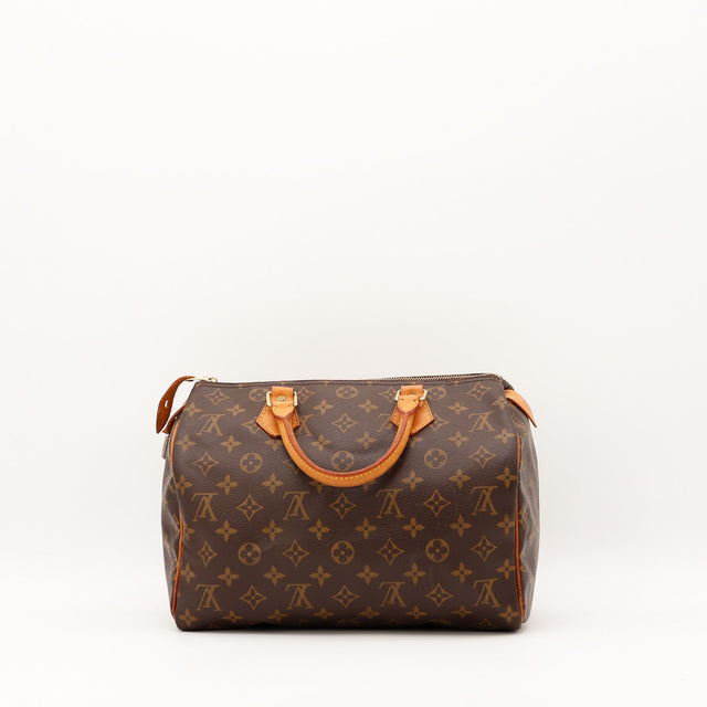Cadenas doré Louis Vuitton Speedy 30 toile Monogram occasion authentique — AMANA Vintage