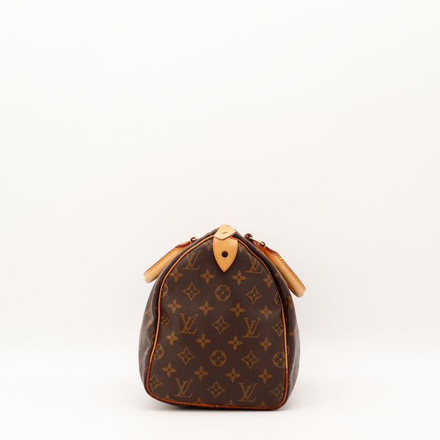 Anses en cuir vachette Louis Vuitton Speedy 30 occasion authentique — AMANA Vintage