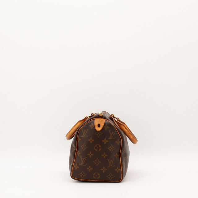 Anses cuir vachette patinees Louis Vuitton Speedy 25 occasion authentique — AMANA Vintage
