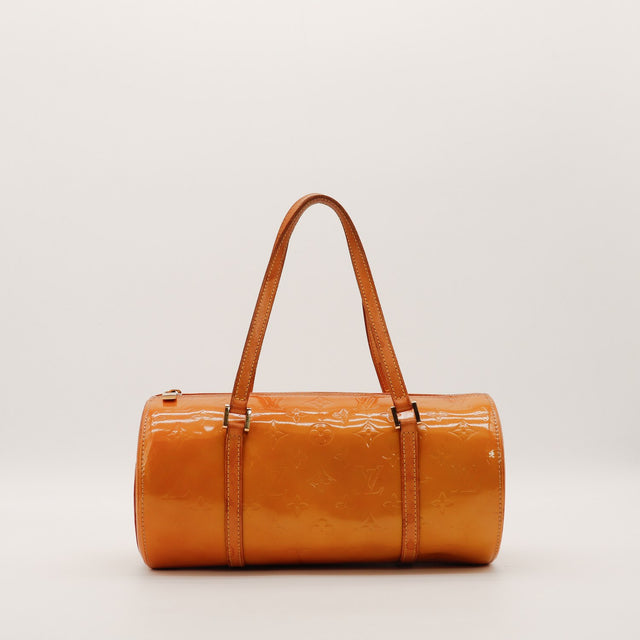 Louis Vuitton Bedford Vernis vue de face autre angle caramel — AMANA Vintage