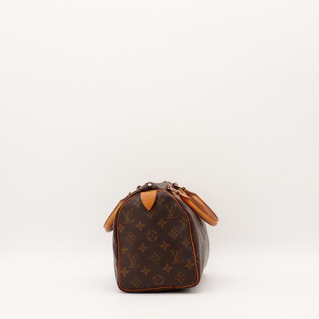 Interieur doublure textile Louis Vuitton Speedy 25 occasion authentique — AMANA Vintage