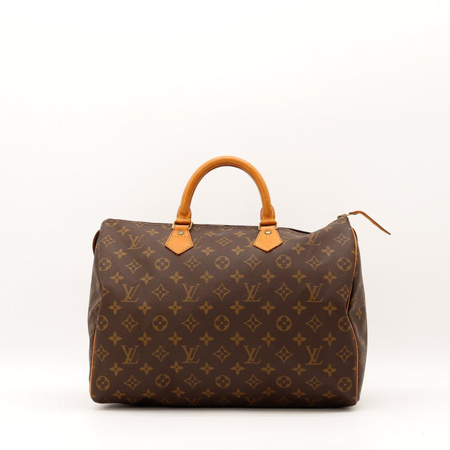Sac Louis Vuitton Speedy 35 toile Monogram vue de face occasion authentique — AMANA Vintage
