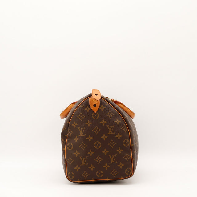 Anses vachette patine prononcee Louis Vuitton Speedy 35 — AMANA Vintage