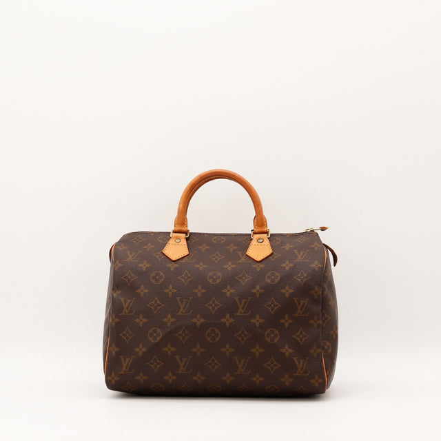 Sac Louis Vuitton Speedy 30 toile Monogramme vue de face occasion authentique — AMANA Vintage