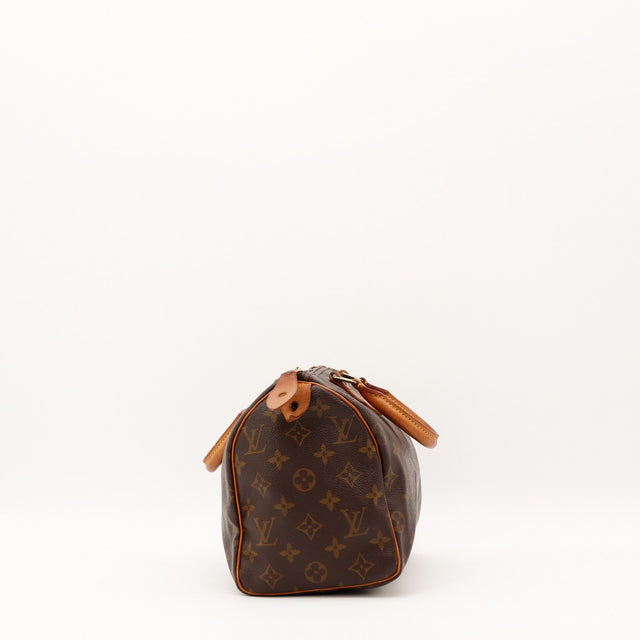Anses Louis Vuitton Speedy 25 patine prononcée occasion authentique — AMANA Vintage
