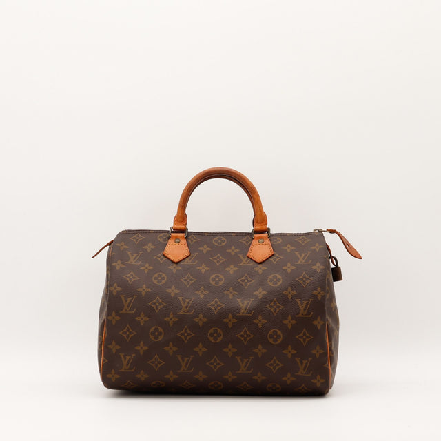 Sac Louis Vuitton Speedy 30 toile Monogram vue de face occasion authentique — AMANA Vintage