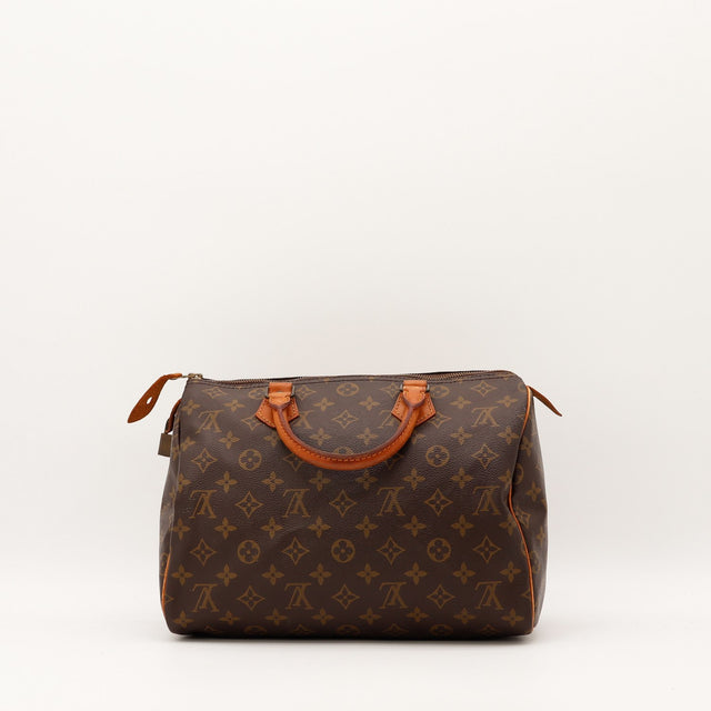 Coins et vachette Louis Vuitton Speedy 30 occasion authentique — AMANA Vintage