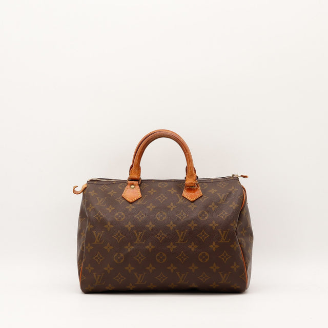 Sac Louis Vuitton Speedy 30 toile Monogram vue de face occasion authentique — AMANA Vintage